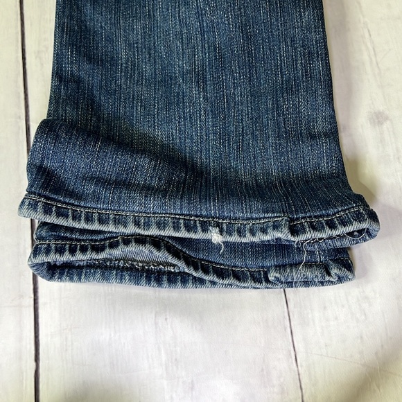 7 For All Mankind Jeans SZ: 26 Blue Denim Bootcut Cut to Shorts - Picture 8 of 8